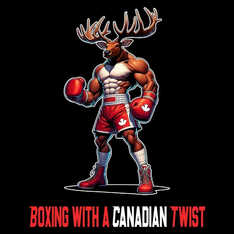 Design de boîte à wapitis du Canada