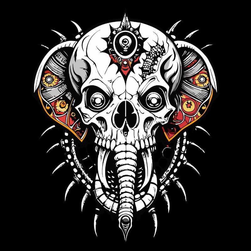 Crâne d’éléphant // Crâne d’éléphant d’Inde FS0070