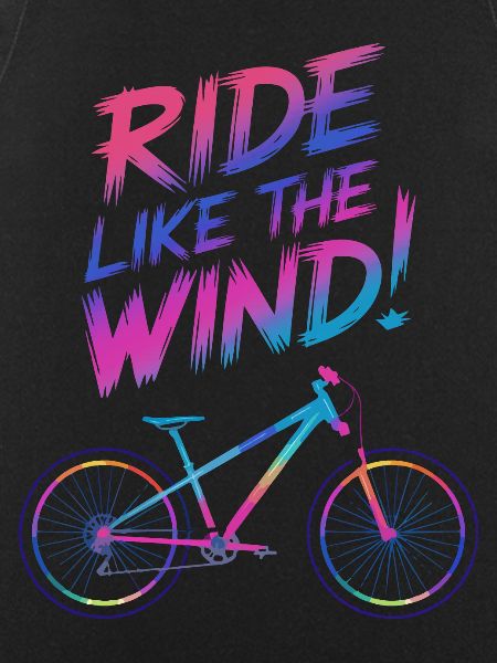 Vibrant Windsurf Bicycle Illustration
