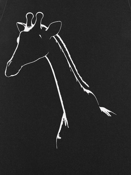 Simple Giraffe Silhouette Print