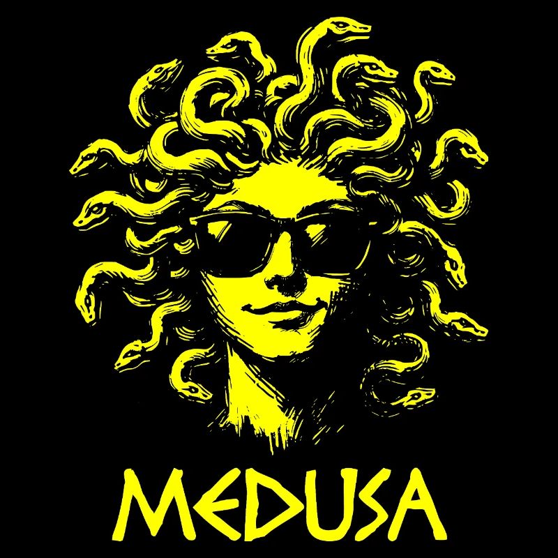 Méduse avec lunettes de soleil