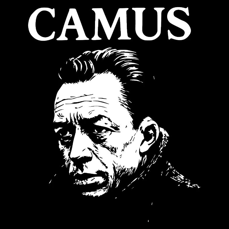 Albert Camus Existential Noir Portrait
