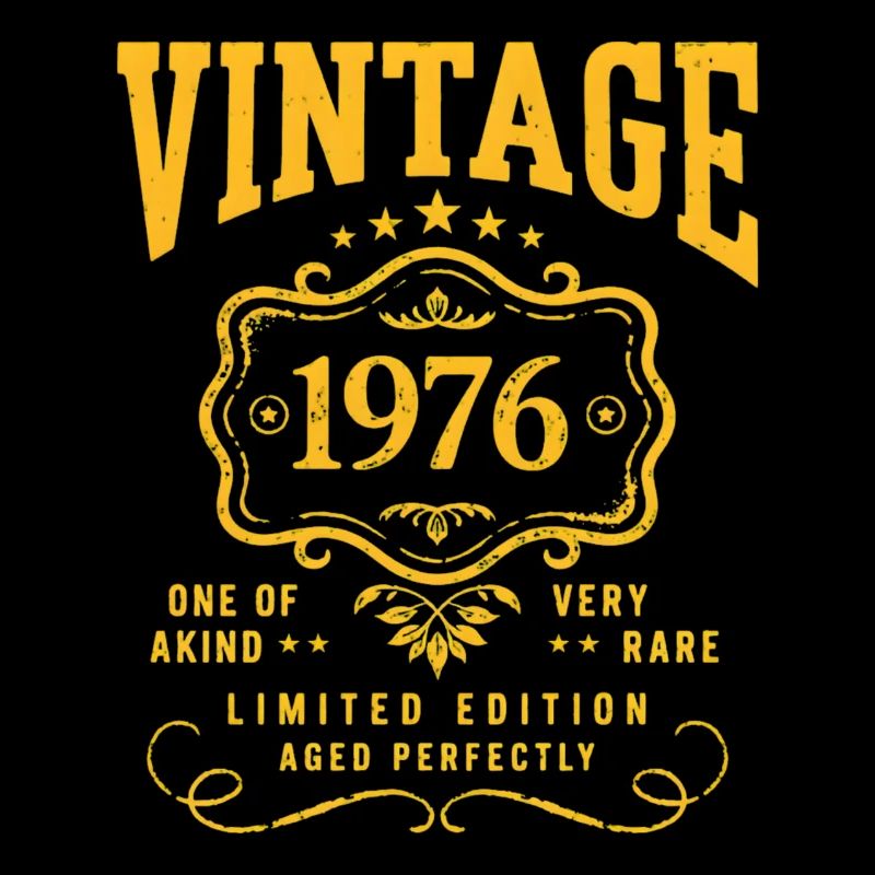 Vintage 1976 Birth Year Retro Gift