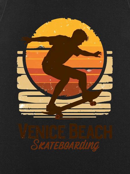 Venice Beach Skateboard Sunset