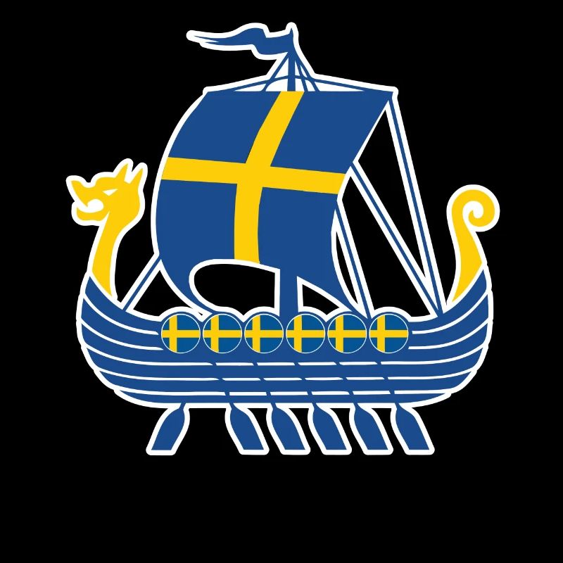Schweden Wikinger Schiff Tshirt Wikingerschiff