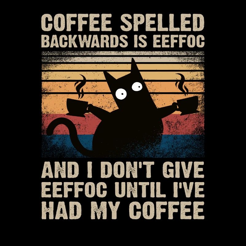 Café épelé à l'envers est caféine eeffoc café