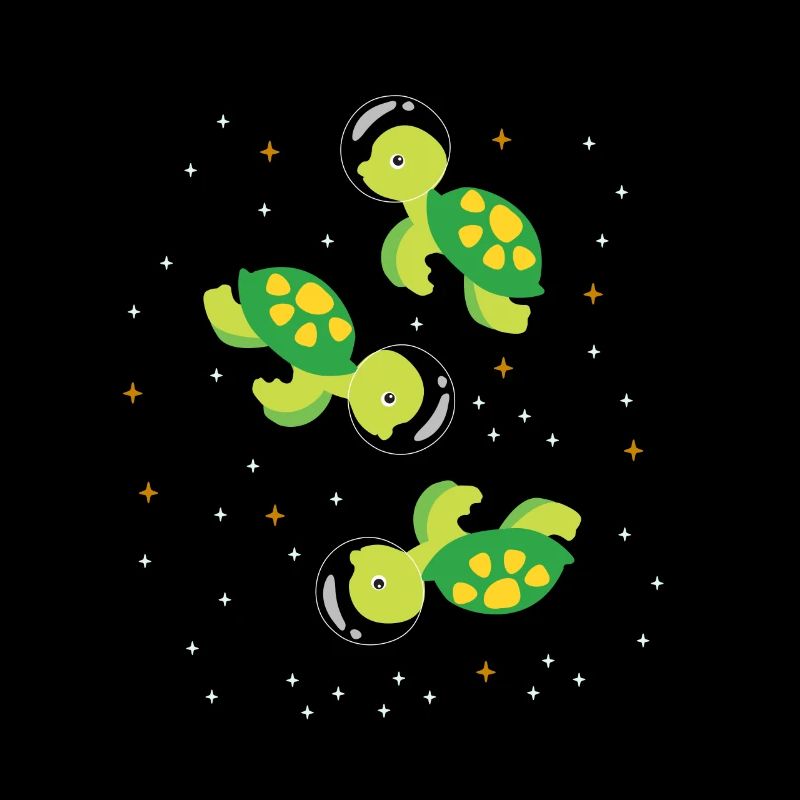Espace extra-atmosphérique de l'astronaute tortue