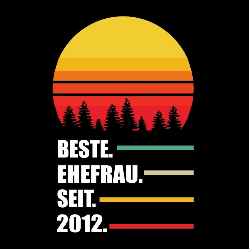 Beste Ehefrau seit 2012 9. Hochzeitstag Geschenk