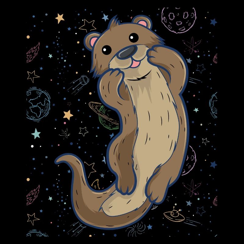 Otter Space - Weltraum Otter Geschenkidee