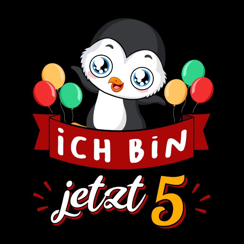 5 Geburtstag Jahr Penguin Kindergeburtstag