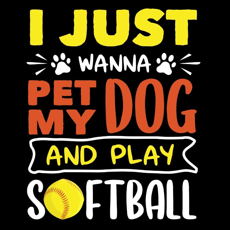Il suffit de caresser mon chien et de jouer au softball