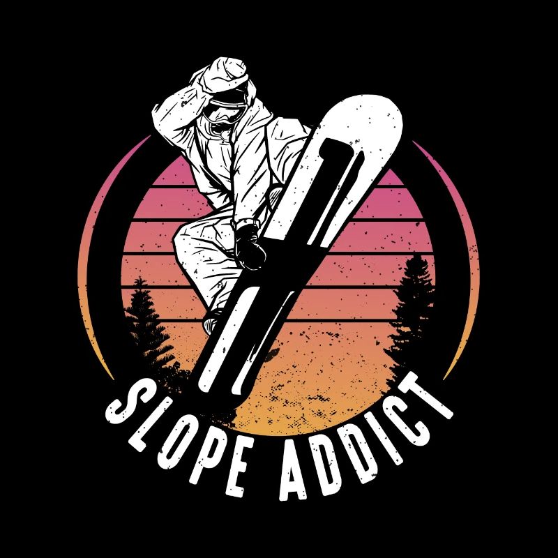 Snowboarding Slope Addict Snowboarder