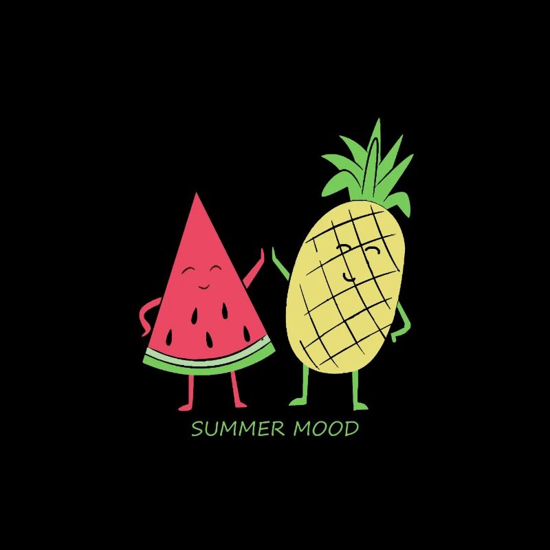 Summer mood watermelon pineapple