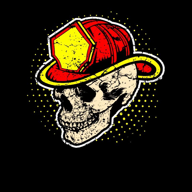Firefighter skull skull