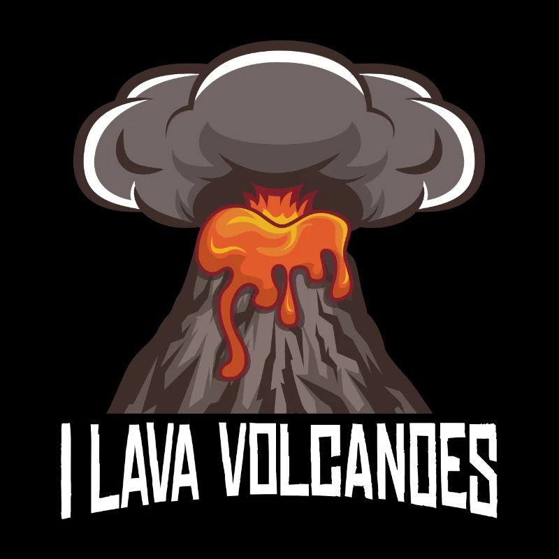 Volcano eruption lava