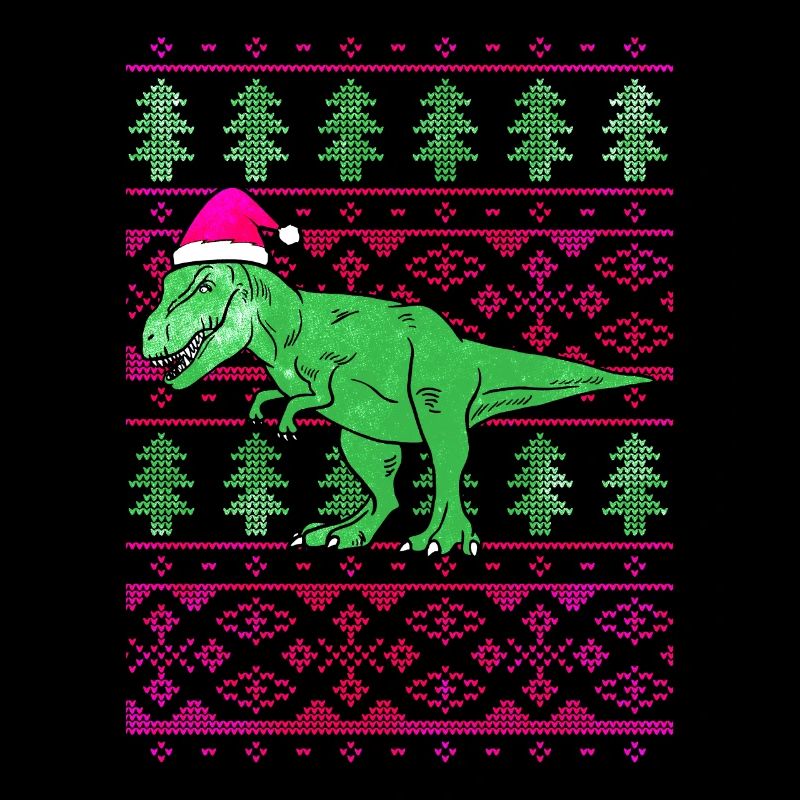 Lustiger Santa T-Rex