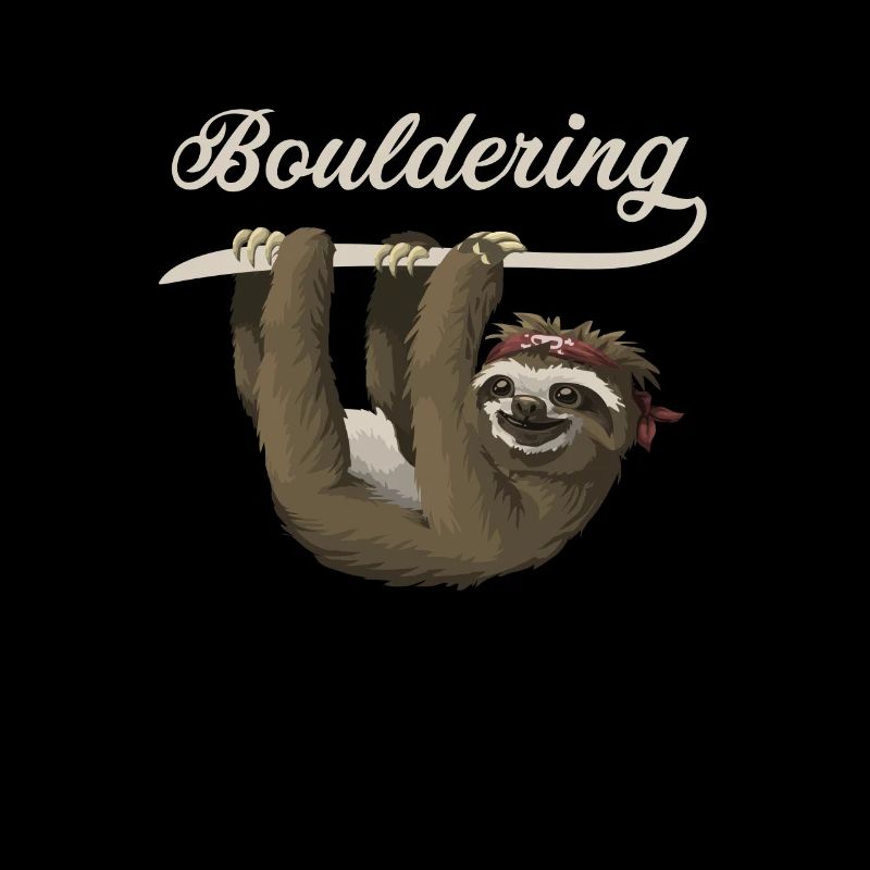 Boulder climbing sloth climbing bouldering