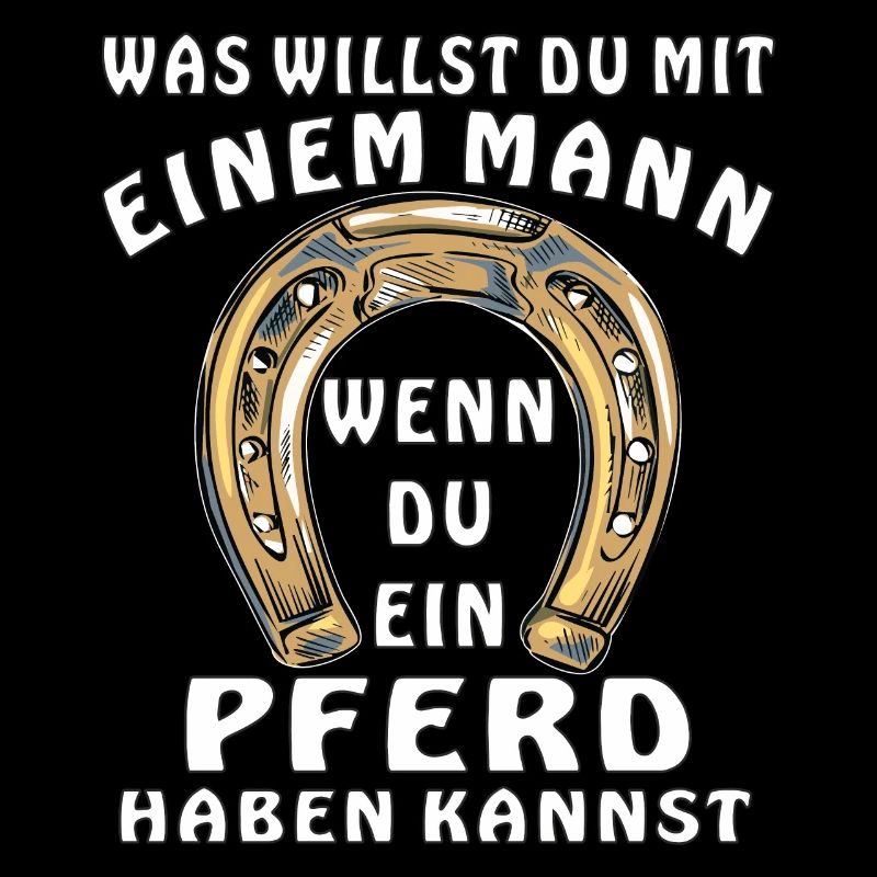 HUFEISEN EINEM MANN EIN PFERD