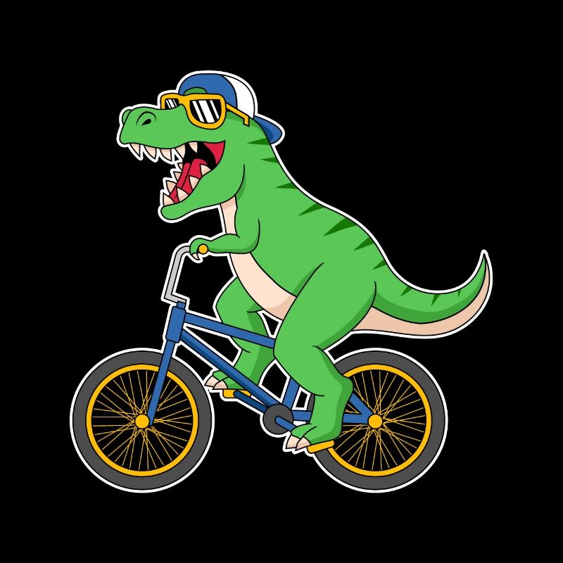 Dino Dinosaur on Bicycle
