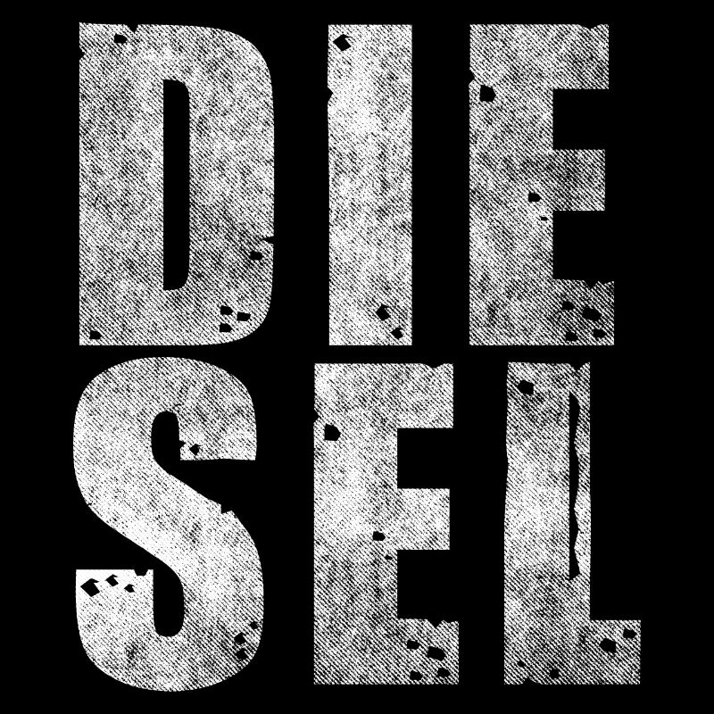 Conception de lettrage diesel pour les conducteurs diesel
