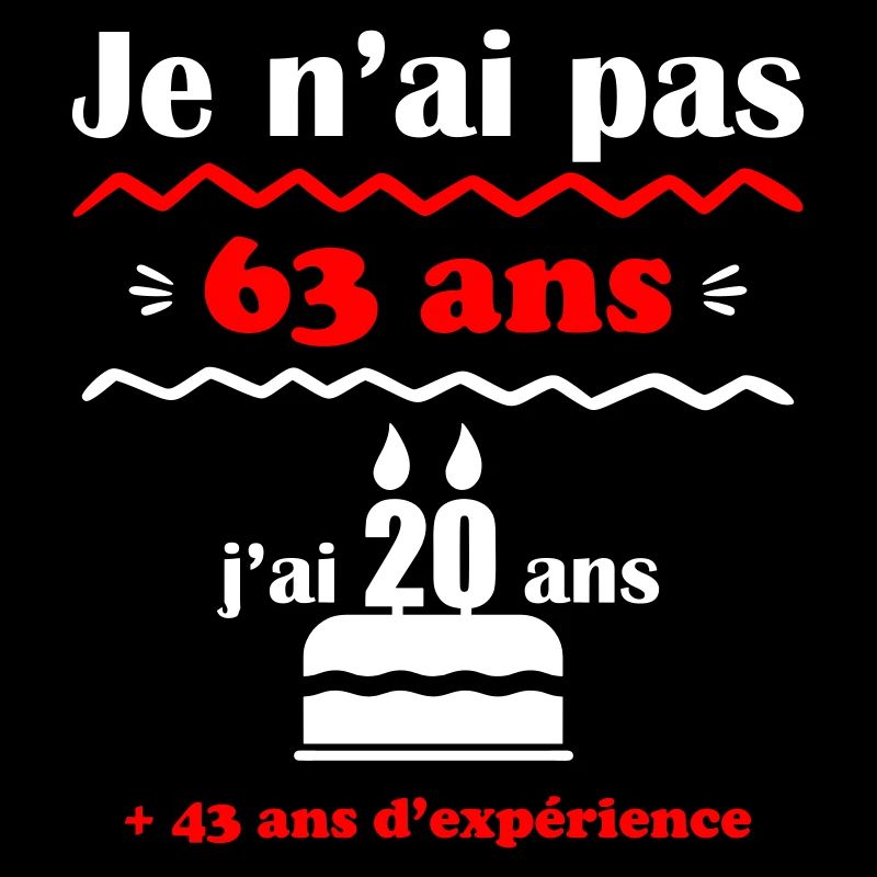 pas 63 ans : cadeau d'anniversaire 63 ans.