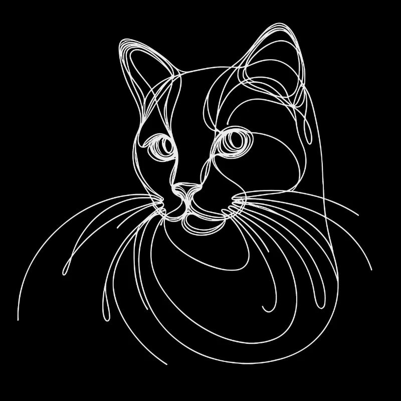 Sort de ligne de chat