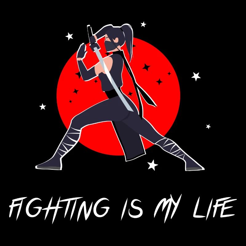 Combattant en pose de combat avec épée