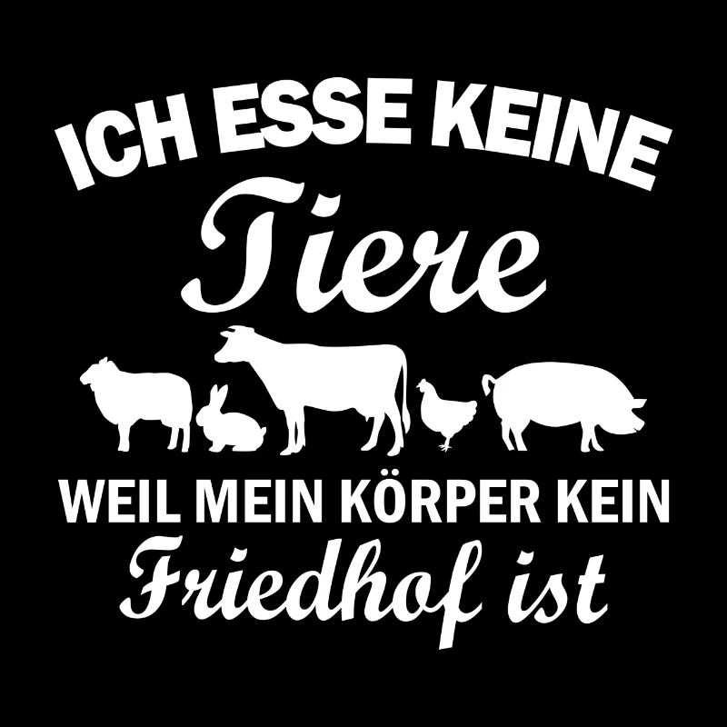 Tier Friedhof Spruch Vegan Geschenk