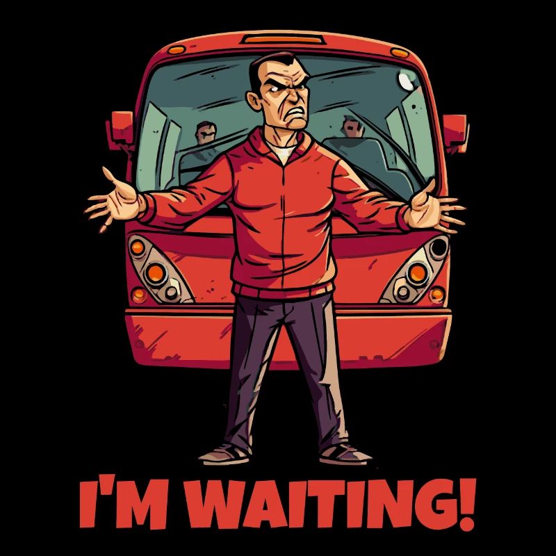The crazy coach is waiting for the team