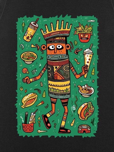 Funny hieroglyphs: fast food
