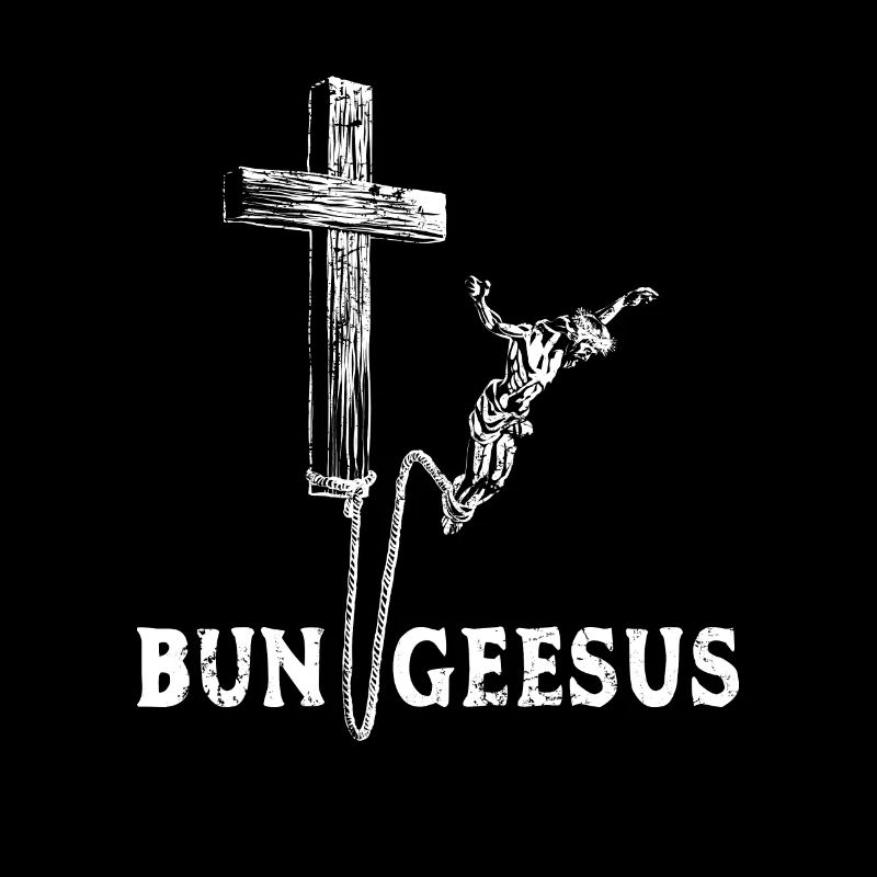 Bungee Jesus - Bun Geesus - Jesus Bungee jumping
