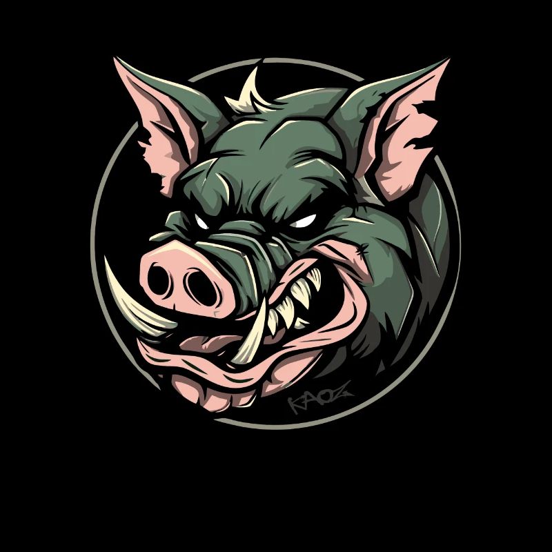 Brutal looking pig, Team Wild Boar