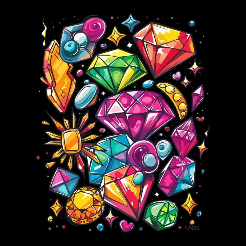 Bijoux et bijoux : diamants et rubis