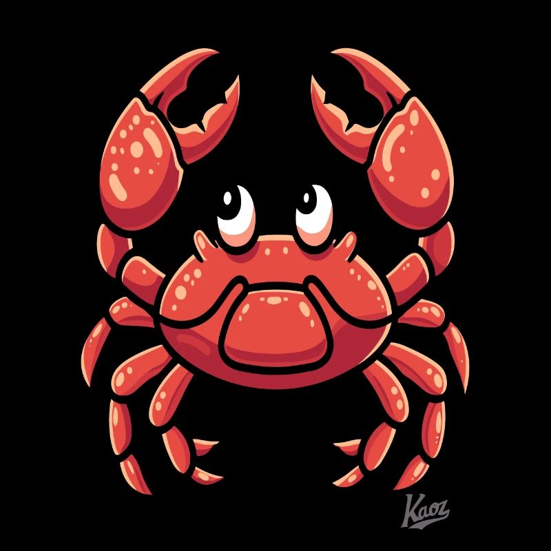 funny cartoon crab