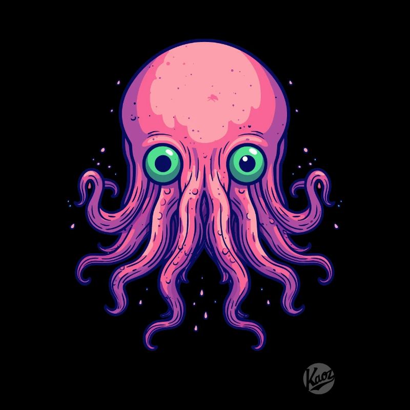 pieuvre de dessin animé coloré pieuvre
