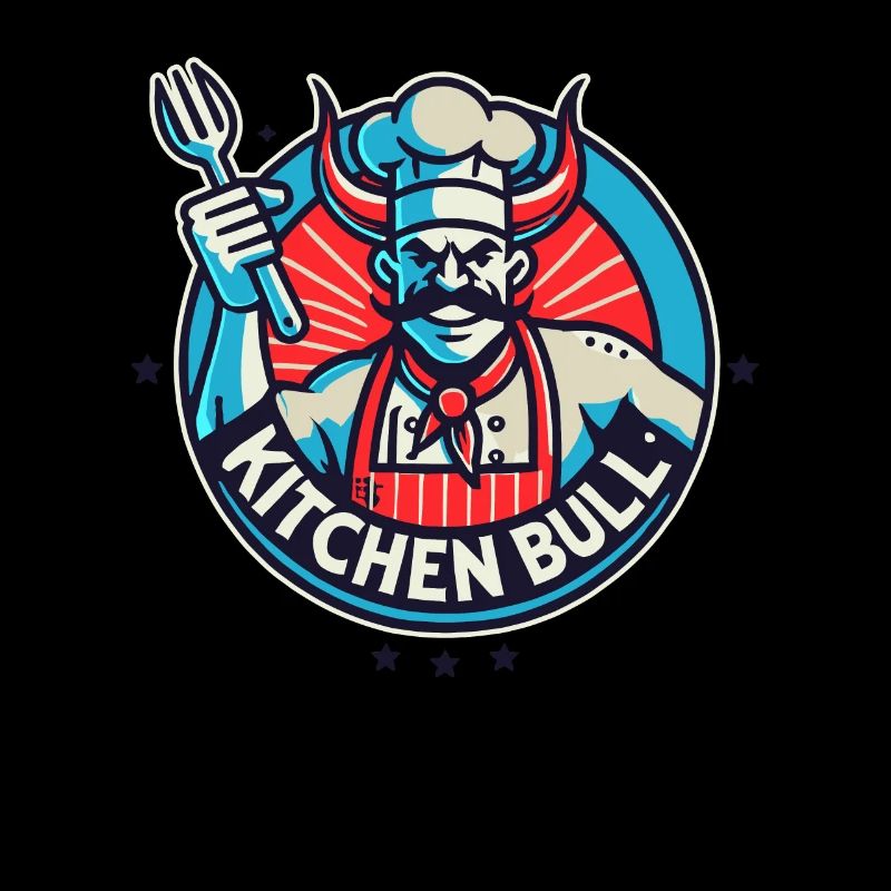 The chef is a kitchen bull