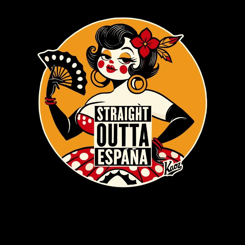 Flamenco Dancer Bombshell Woman: Directly from Spain