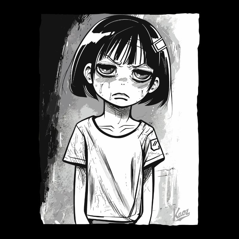 Fille alternative de dessin animé