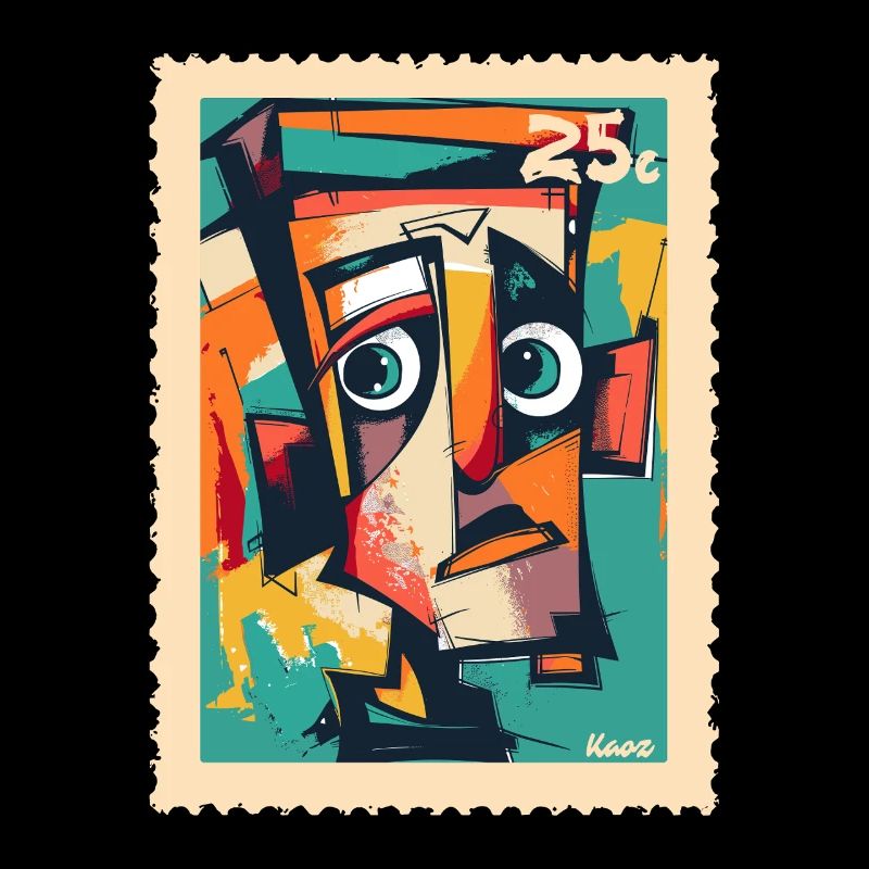 Tête Cubiste – Timbre-poste de la Confusion