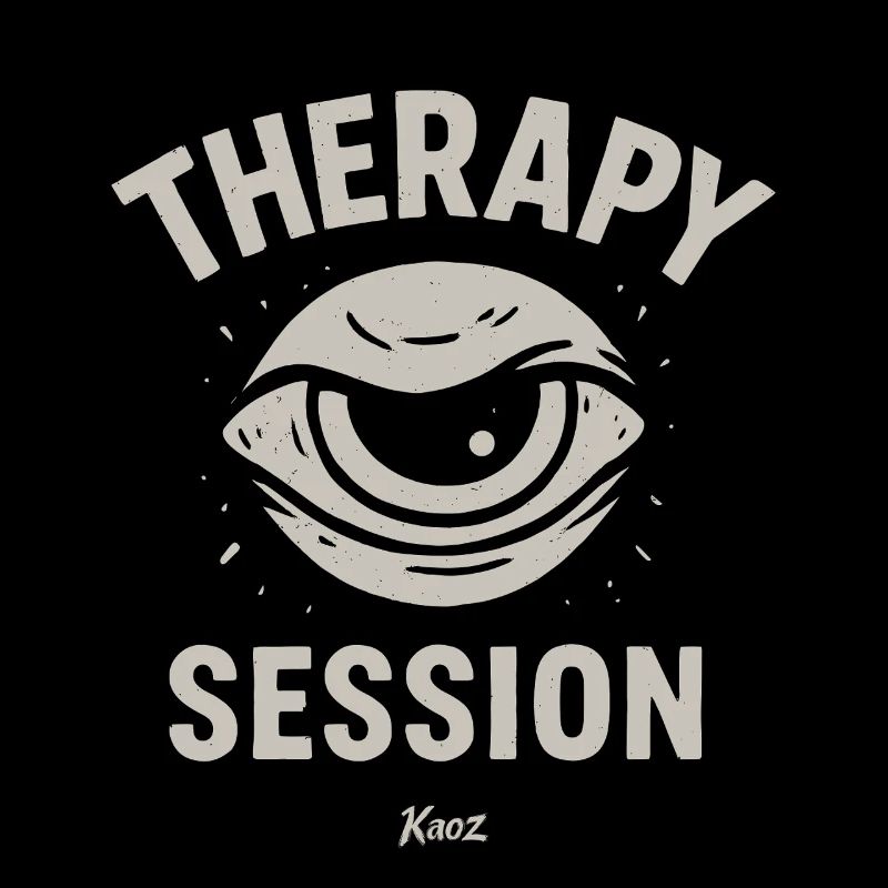 Cartoon Eye with Lettering Therapy Session