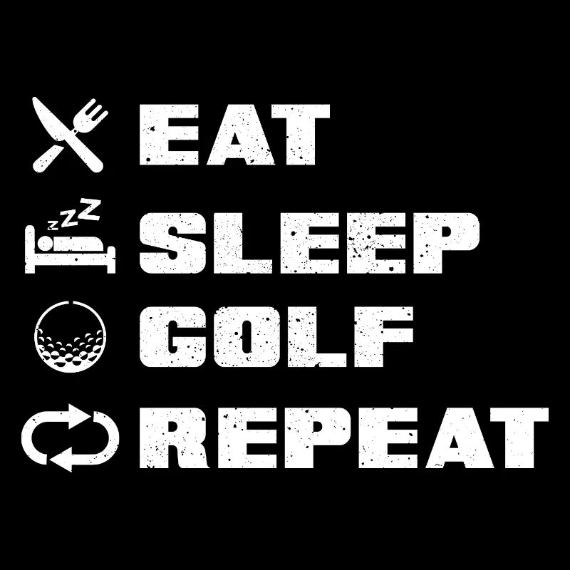 Eat Sleep Golf Repeat Geschenk Golfschläger Sport