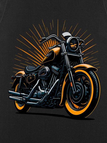 Classic motorcycle illustration