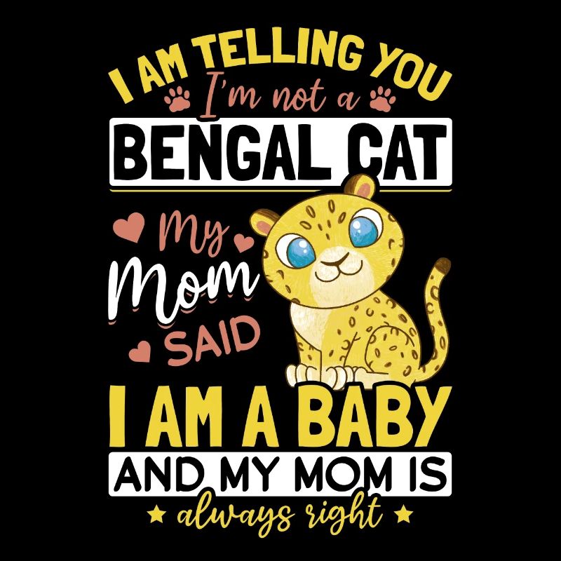 Maman chat du Bengale dit que bébé chaton de race de chat