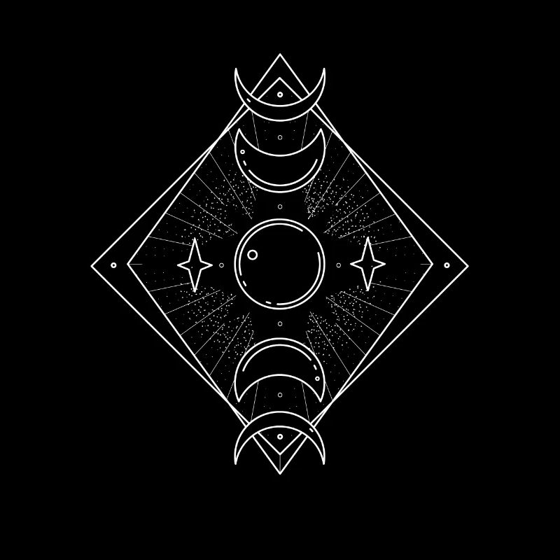 Witchcraft Occult Emo Unholy Moon Phase Goth