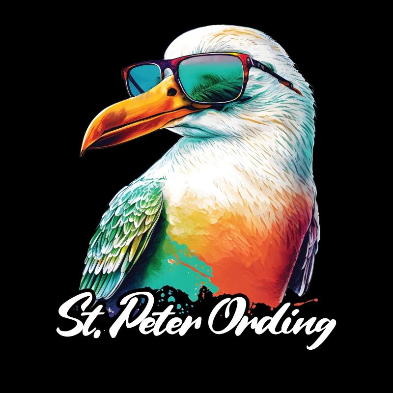 Sankt Peter Ording Urlaub Möwe mit Sonnenbrille