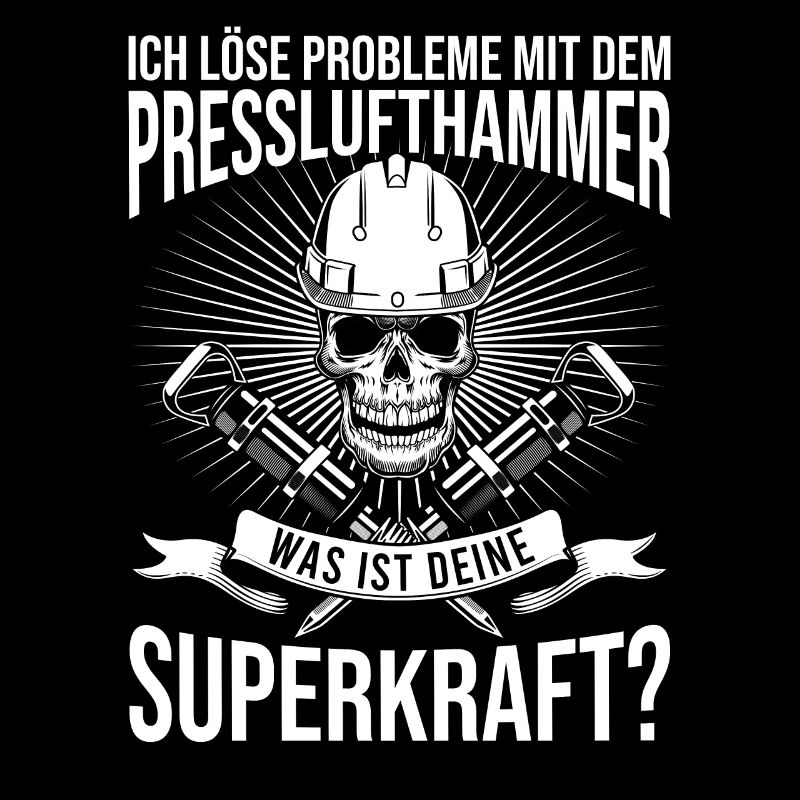 Ich Löse Probleme Mit dem Presslufthammer Straßenb
