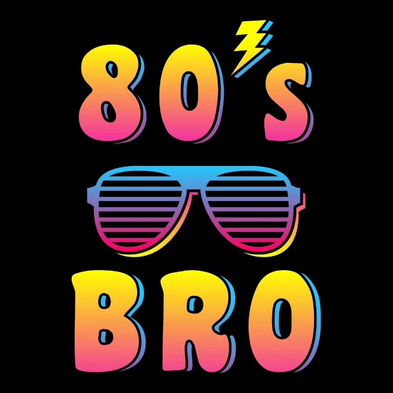80s bro / 80s nostalgie design rétro