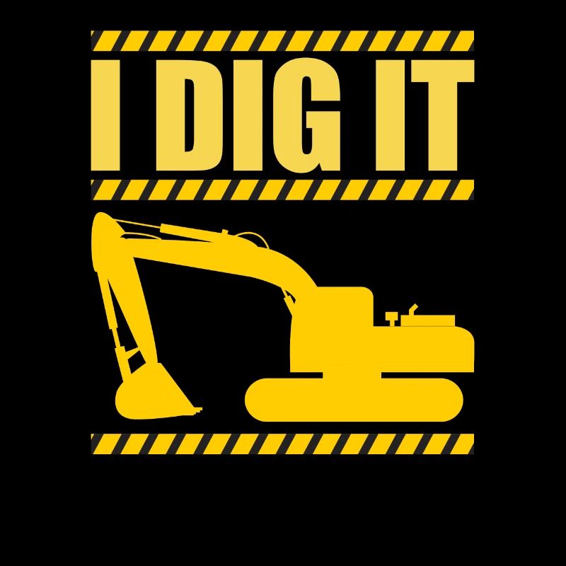 Retro Excavator Slogan Excavator Driver Construction Site