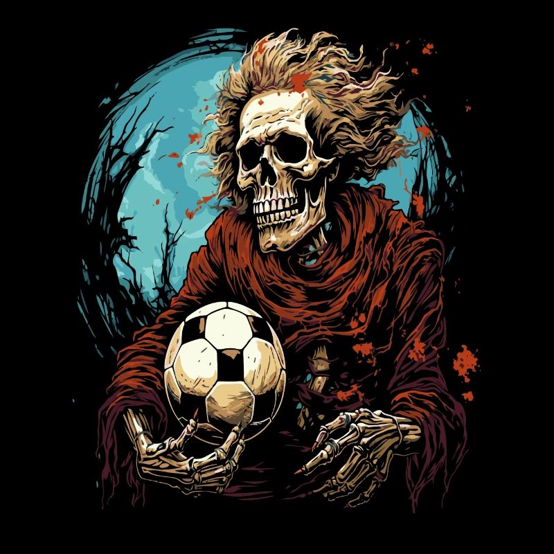 Sensenmann und ein Fußball