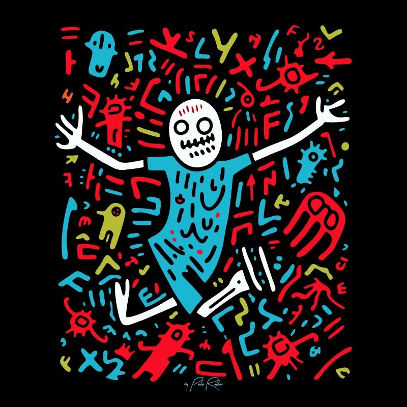 Abondance de dessins animés Pop Art